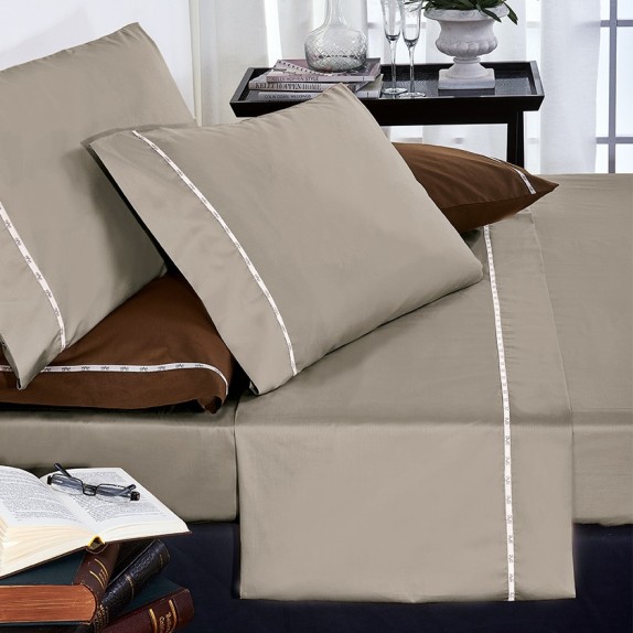 Σεντόνι Ημίδιπλο 19V69 Colori Grigio 190x280