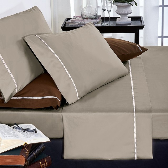 Σεντόνι Ημίδιπλο 19V69 Colori Grigio 190x280