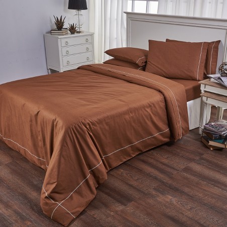Παπλωματοθήκη Υπέρδιπλη 19V69 Arcobaleno Bello Chocolate 230x250