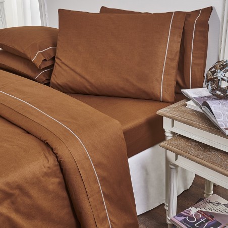 Παπλωματοθήκη Υπέρδιπλη 19V69 Arcobaleno Bello Chocolate 230x250