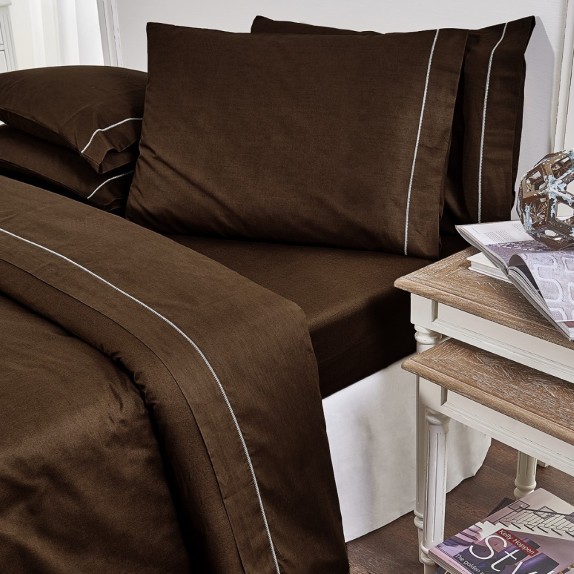 Παπλωματοθήκη Μονή 19V69 Arcobaleno Bello Brown 170x250