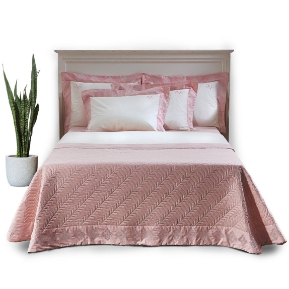 Σετ Κουβερλί King Size 3 Τεμαχίων 19V69 Imperia Pink 240x260