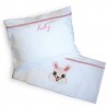 Σετ Σεντόνια Κούνιας 3 Τεμαχίων Sbaby Bunny Pink 120x160