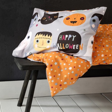 Σετ Παιδική Παπλωματοθήκη Μονή 2 Τεμαχίων Nima Happy Halloween 160x240