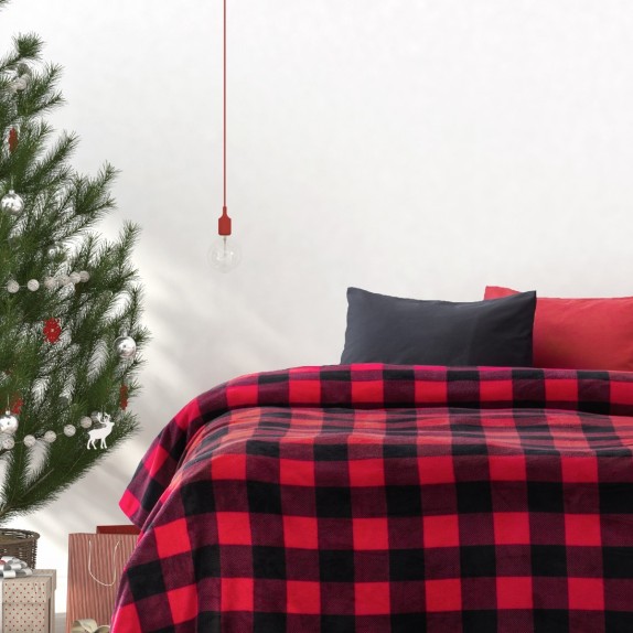 Κουβέρτα Fleece Υπέρδιπλη Kocoon Jolly 220x240