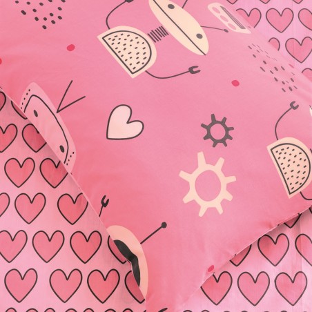 Σετ Παιδική Παπλωματοθήκη Μονή 2 Τεμαχίων Kocoon Robo Love 165x245