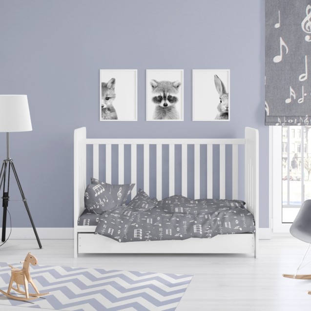 Πάπλωματοθήκη Κούνιας Dimcol Πεντάγραμμο 445...