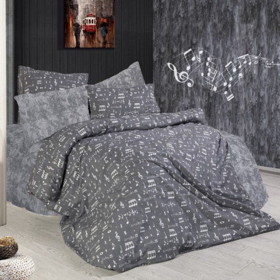 Σετ Σεντόνια King Size 4 Τεμαχίων Dimcol Πεντάγραμμο 445...