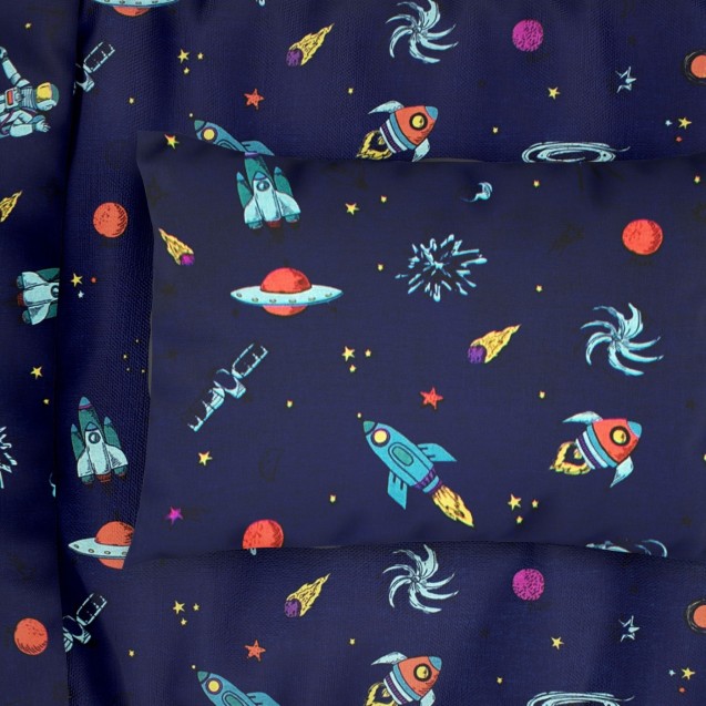 Παιδική Μαξιλαροθήκη Dimcol Space 189 Blue 50x70