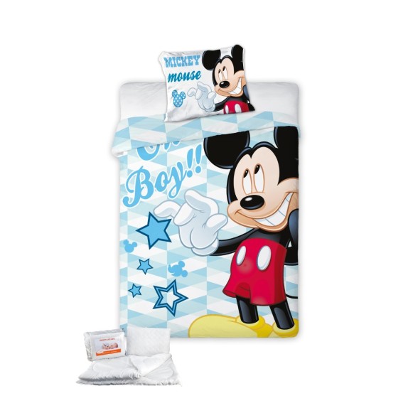 Σετ Πάπλωμα & Παπλωματοθήκη Κούνιας 4 Τεμαχίων Disney...