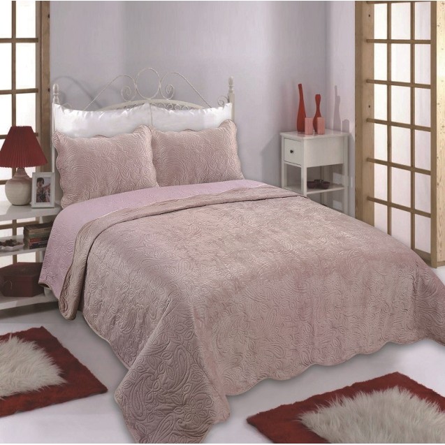 Σετ Κουβερλί King Size 3 Τεμαχίων Silk Fashion...