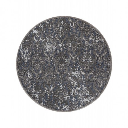 Χαλί Στρόγγυλο Madi Branches Grey Δ140
