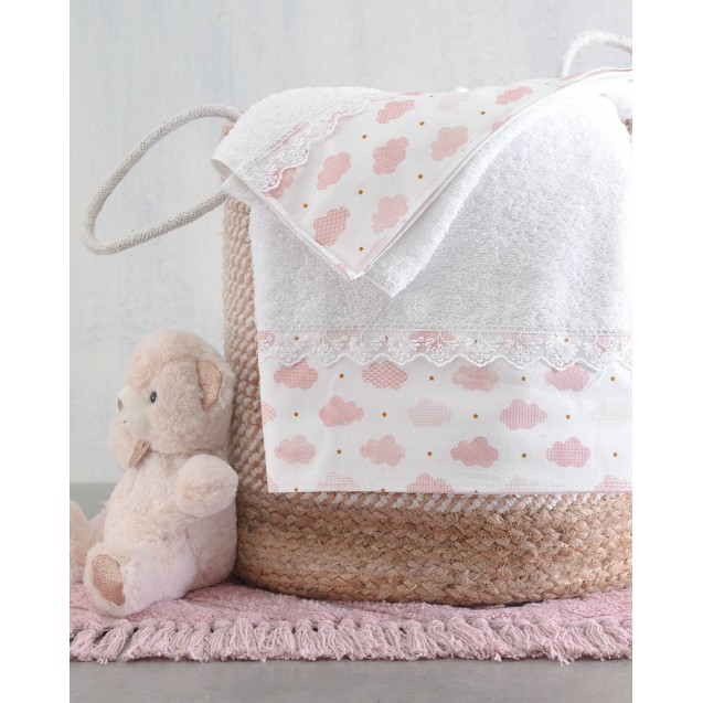 Σετ Βρεφικές Πετσέτες 2 Τεμαχίων Rythmos Cloydy...