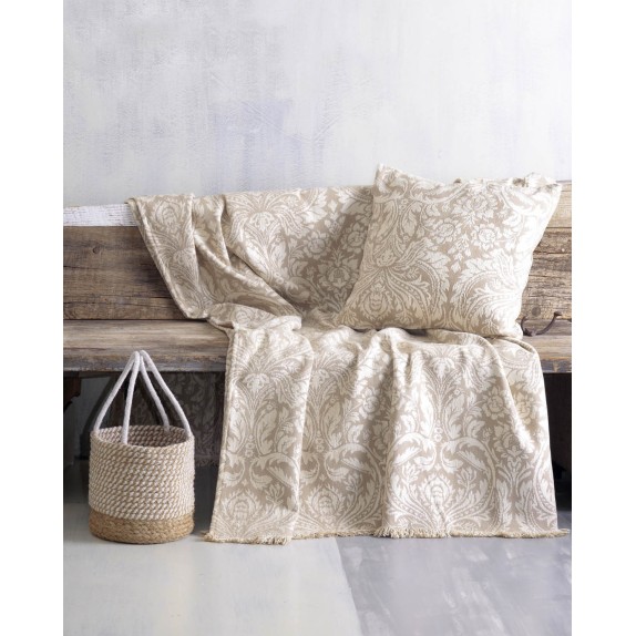 Ριχτάρι Τετραθέσιου Rythmos Vilano Εκρού-Μπεζ 180x330