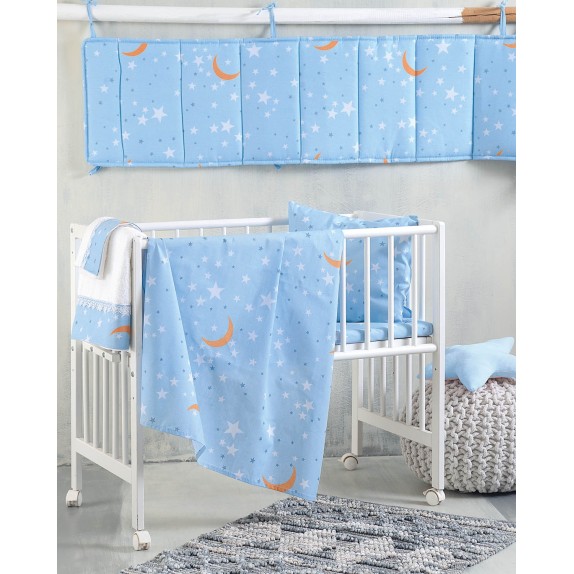 Σετ Παπλωματοθήκη Κούνιας 2 Τεμαχίων Rythmos Moonlight...