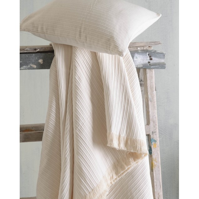 Ριχτάρι Τριθέσιου Rythmos Lines Εκρού 180x280