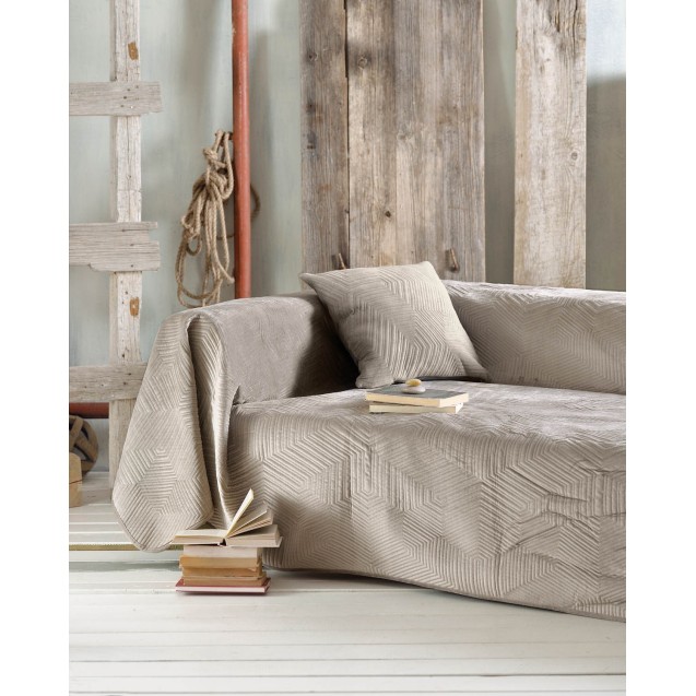 Ριχτάρι Διθέσιου Rythmos Selma Μπεζ 180x240