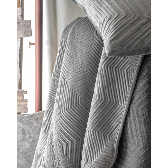 Ριχτάρι Τριθέσιου Rythmos Selma Γκρι 180x280