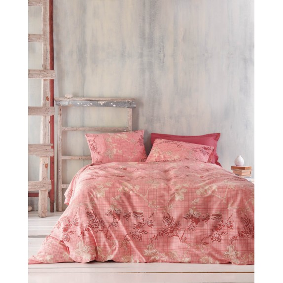 Σετ Σεντόνια Μονά 3 Τεμαχίων Rythmos Doca Ροζ 160x260