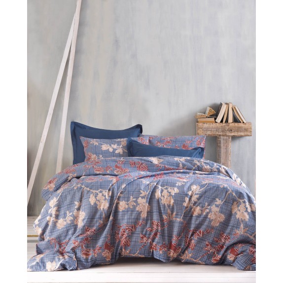 Σετ Μαξιλαροθήκες 2 Τεμαχίων Rythmos Doca Μπλε 50x70