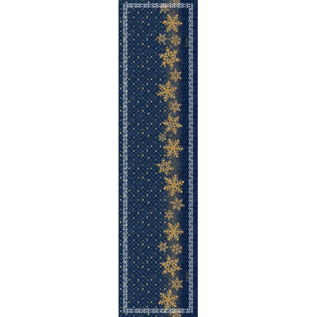 Runner Saint Clair Christmas 2031 Blue Laser Cut 40x160
