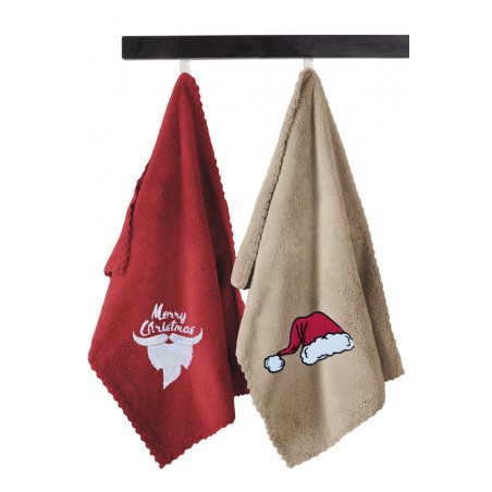 Σετ Πετσέτες 2 Τεμαχίων Saint Clair Christmas Towels Set 1 35x50