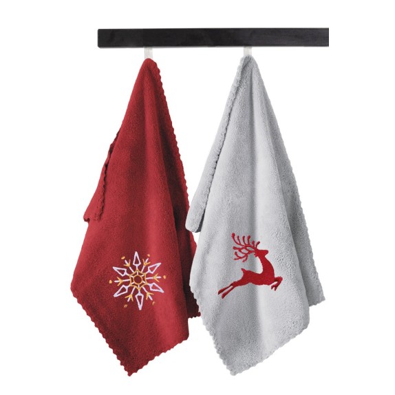 Σετ Πετσέτες 2 Τεμαχίων Saint Clair Christmas Towels Set...