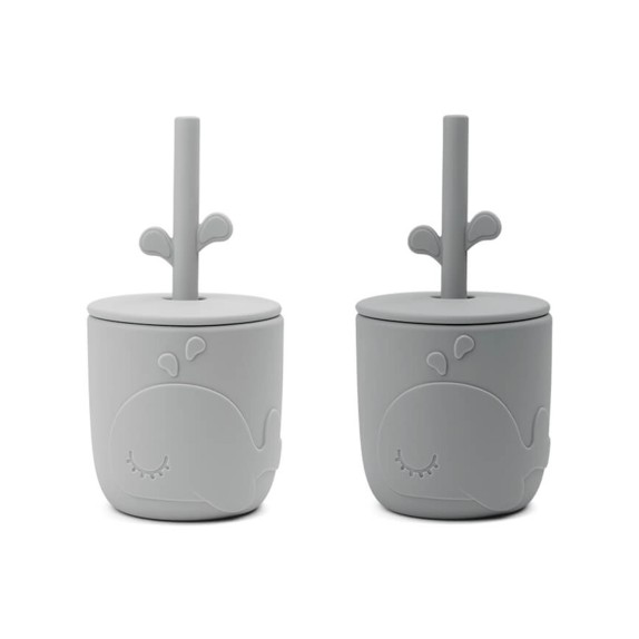 Σετ Παιδικά Κύπελλα με Καλαμάκι 2 Τεμαχίων Done By Deer...