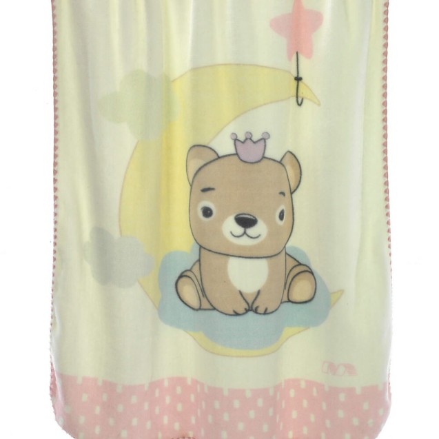 Κουβέρτα Βελουτέ Κούνιας Morven Piccola L46 Ροζ...