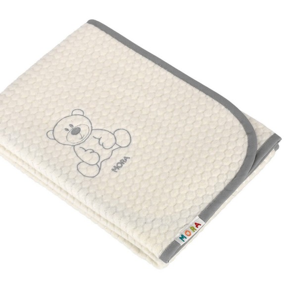 Κουβέρτα Βελουτέ Αγκαλιάς Morven Bambi M50 Γκρι 80x110