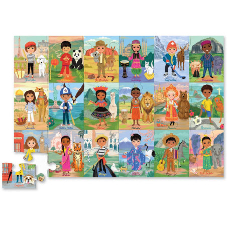 Παζλ Δαπέδου 36 Κομματιών Crocodile Creek Τα Παιδιά του Κόσμου BER-3840709