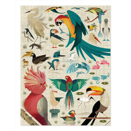 Παζλ 750 Κομματιών Crocodile Creek Ο Κόσμος των Πουλιών BER-3876201