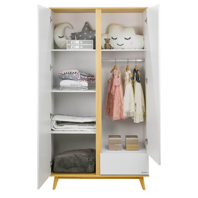 Ντουλάπα Δίφυλλη Bebe Stars Cappuccino 460-22