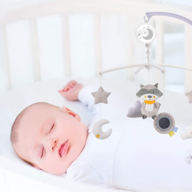 Μουσικό Περιστρεφόμενο Παιχνίδι Κούνιας Bebe...