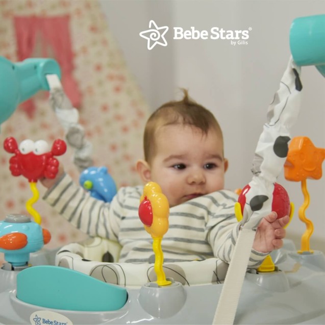 Τραμπολίνο Bebe Stars Sea Animals Γκρι 4104