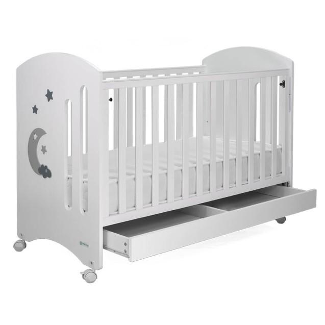 Κούνια Bebe Stars Azure White 450-02