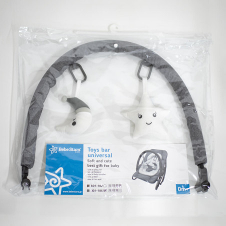 Μπάρα με Παιχνίδια Bebe Stars Grey 801-186
