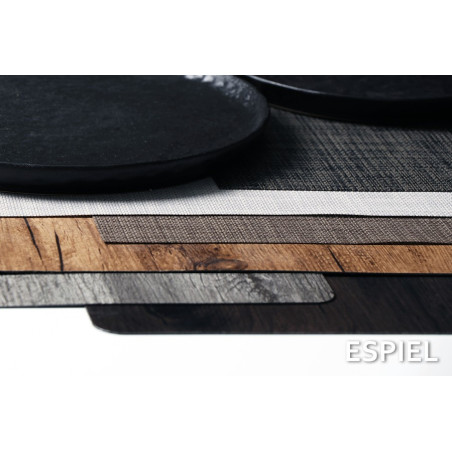 Σουπλά Πλαστικό Espiel Καφέ "Ξύλο" 45x30 PUL103K6