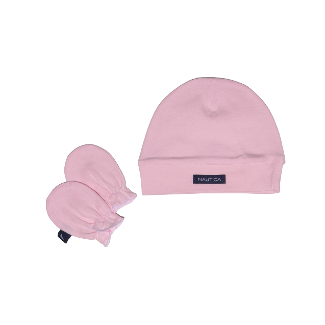 Σετ Σκουφάκι & Ζεύγος Γαντάκια Nautica des. 16 Ροζ