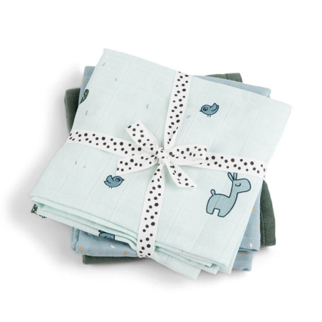 Σετ Πάνες Αγκαλιάς 3 Τεμαχίων Done By Deer Lalee Blue 70x70 BR76641