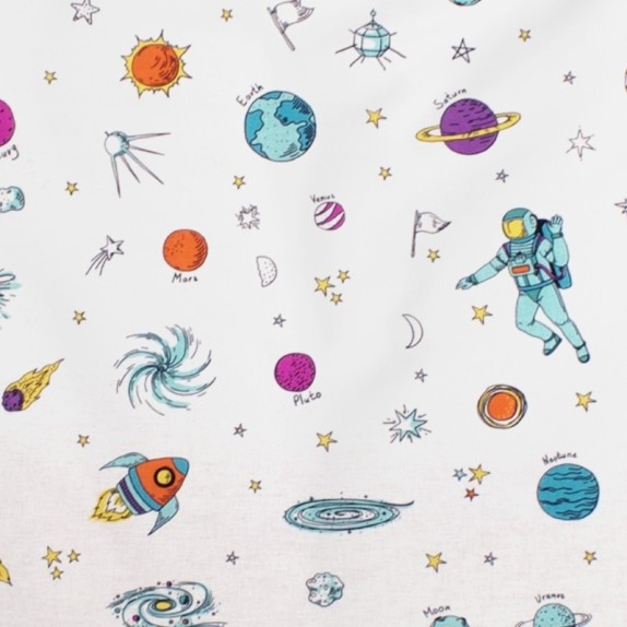 Σεντόνι Λίκνου Dimcol Space 188 White 80x110