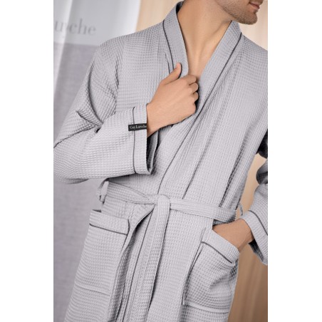 Μπουρνούζι Πικέ Guy Laroche Basic Grey
