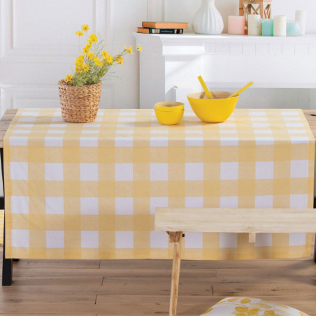 Τραπεζομάντηλο Αλέκιαστο Nef-Nef Henry Yellow 140x140