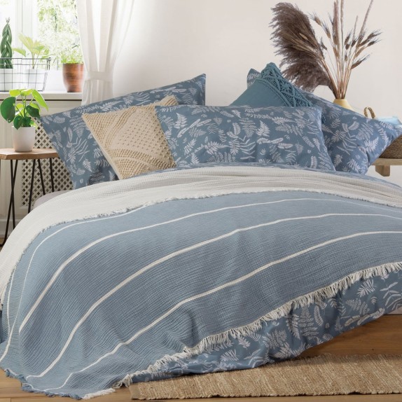 Κουβέρτα Υπέρδιπλη Nef-Nef Blue World 230x240