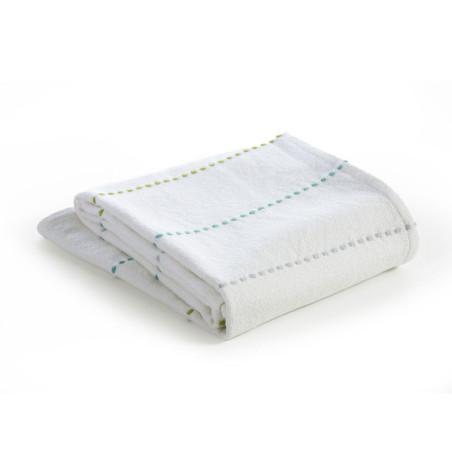 Κουβέρτα Αγκαλιάς Nef-Nef Life Line Aqua/Lime 80x110