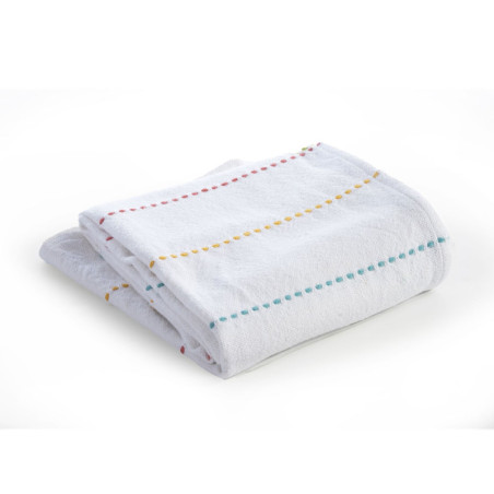 Κουβέρτα Κούνιας Nef-Nef Life Line Coral/Yellow 110x150