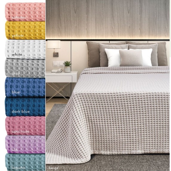 Κουβέρτα Πικέ Μονή Adam Home Waffle 160x240