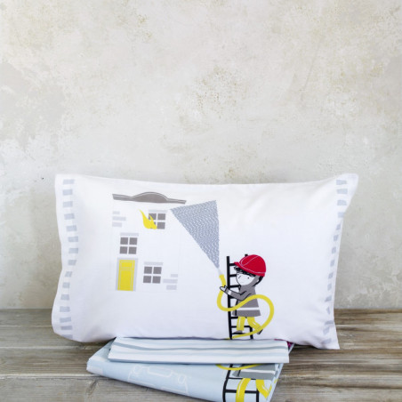 Σετ Παιδική Παπλωματοθήκη Μονή 2 Τεμαχίων Nima Pompier 160x240