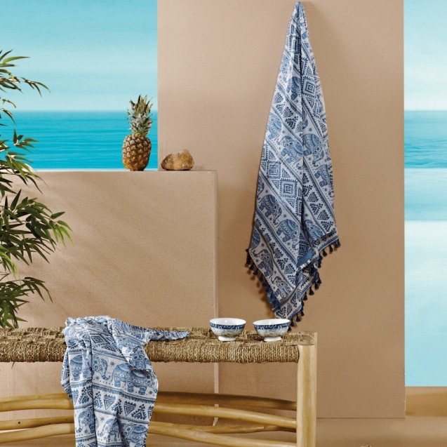 Πετσέτα Θαλάσσης Παρεό Διπλής Όψης Kentia...