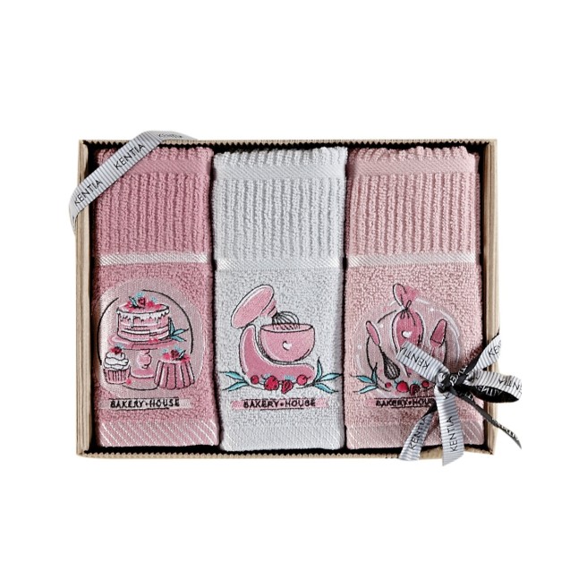 Σετ Πετσέτες Κουζίνας 3 Τεμαχίων Kentia Regalo...